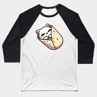 cat inside a burrito Baseball T-Shirt